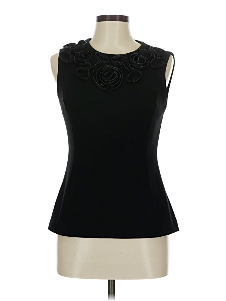 Pre-owned Calvin Klein Sleeveless Top Black Cowl Neck Tops
