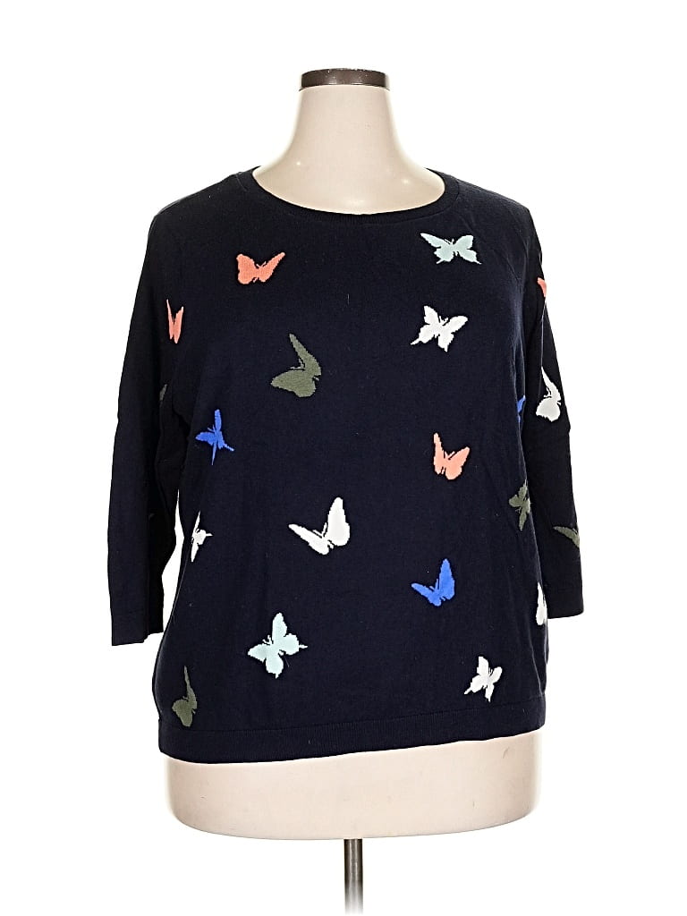 Pre-owned Talbots Pullover Sweater In Blue