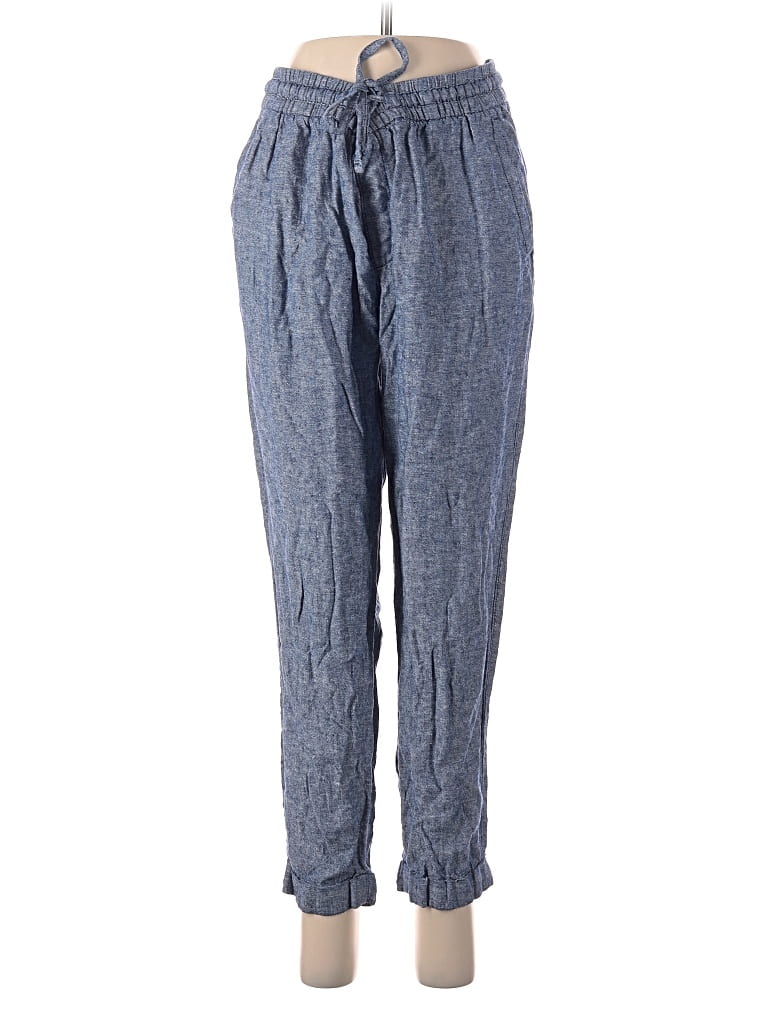 Pre-owned Old Navy Linen Pants In Blue