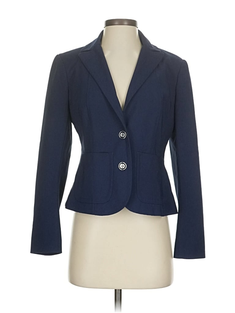 Pre-owned 7th Avenue Design Studio New York & Company Blazer Jacket In Blue