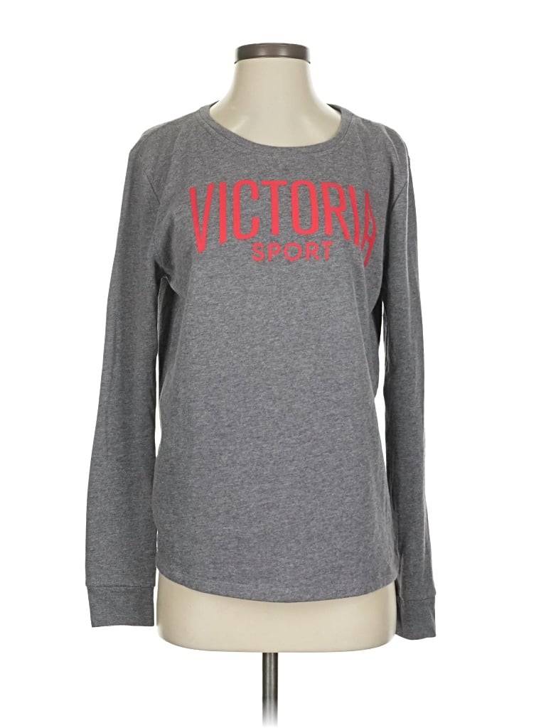 Pre-owned Victoria Sport Long Sleeve T-shirt In Gray