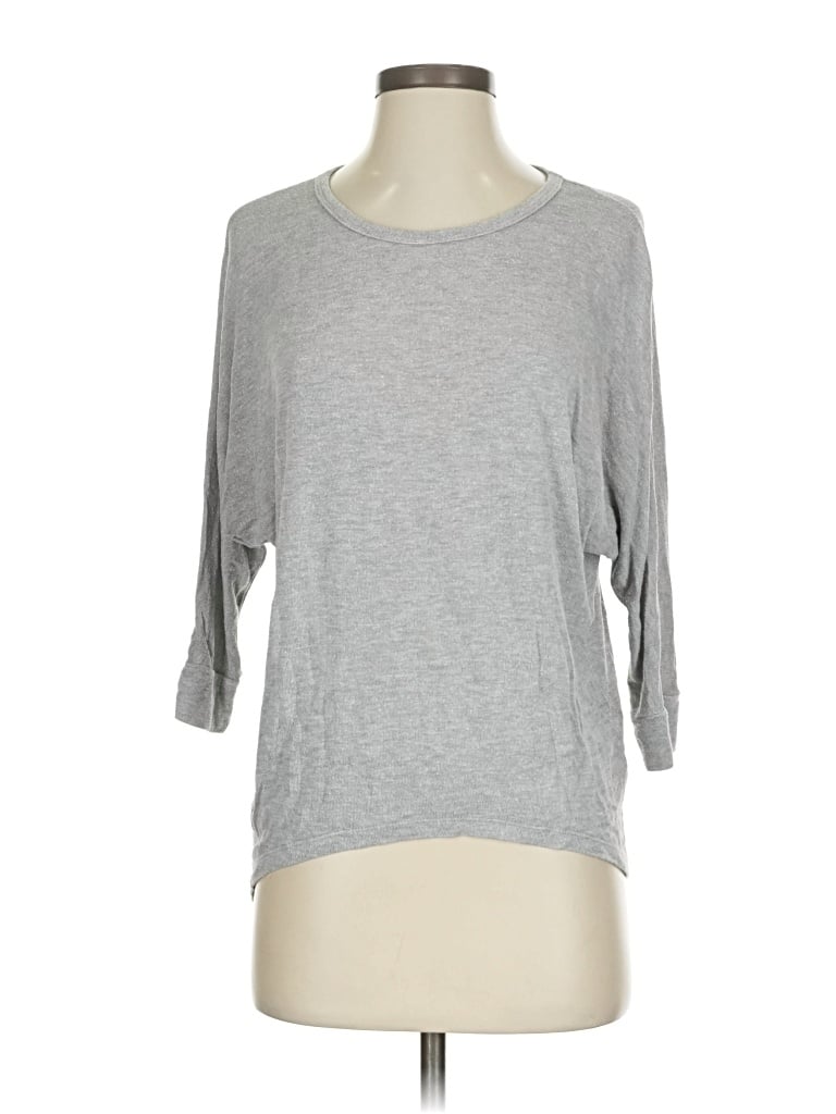 Pre-owned Moa Moa 3/4 Sleeve T-shirt In Gray