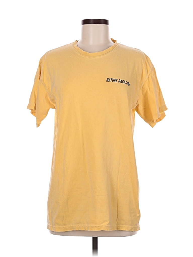 Pre-owned Comfort Colors Short Sleeve T-shirt In Yellow