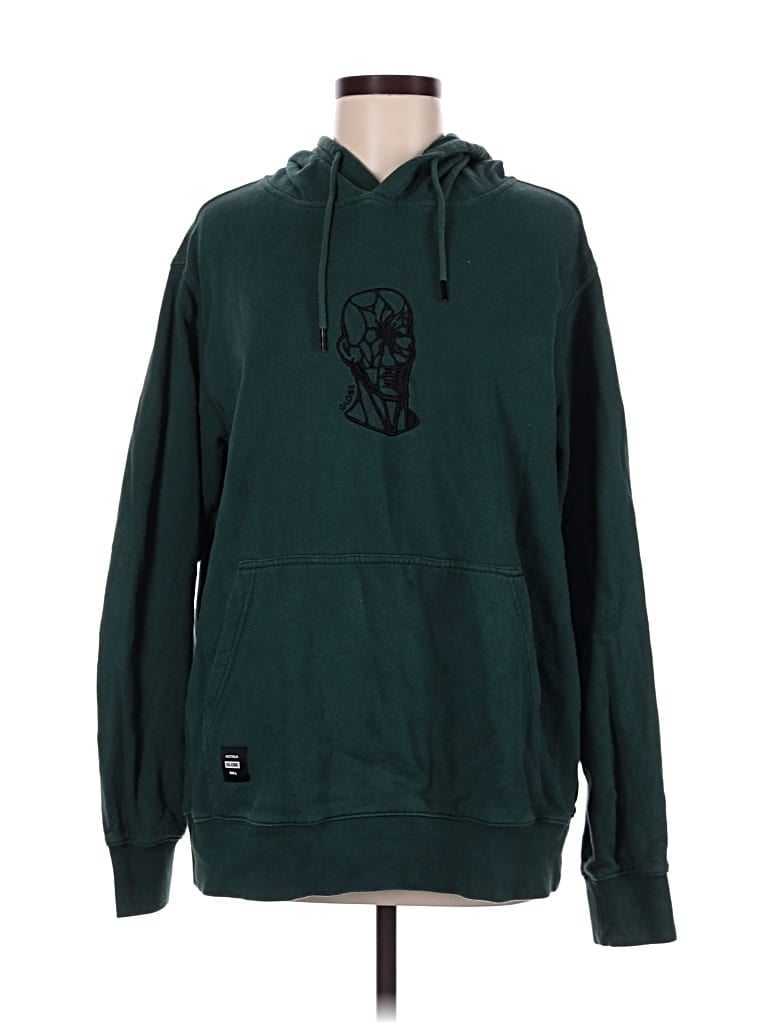 Pre-owned Globe Pullover Hoodie In Green