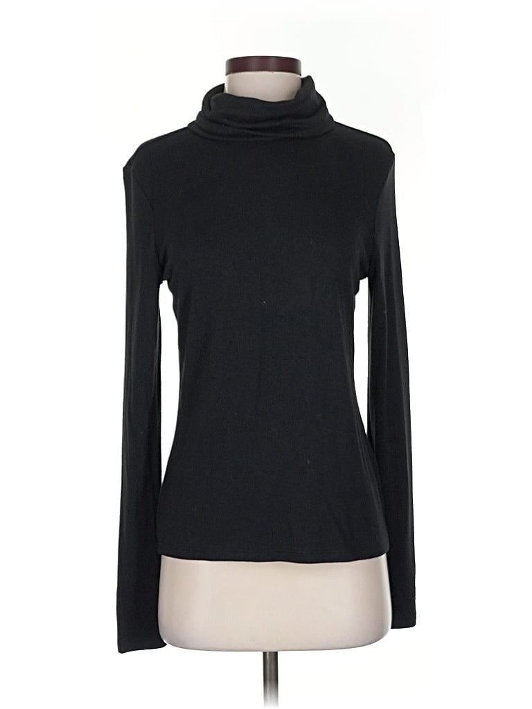 Pre-owned Banana Republic Factory Store Turtleneck Sweater In Black