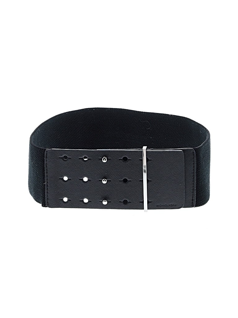 Pre-owned Michael Michael Kors Leather Belt In Black