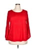 Amana Red 3/4 Sleeve Blouse Size 2X - photo 1