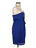 BCBGMAXAZRIA 100% Polyester Blue Cocktail Dress Size 4 - photo 4