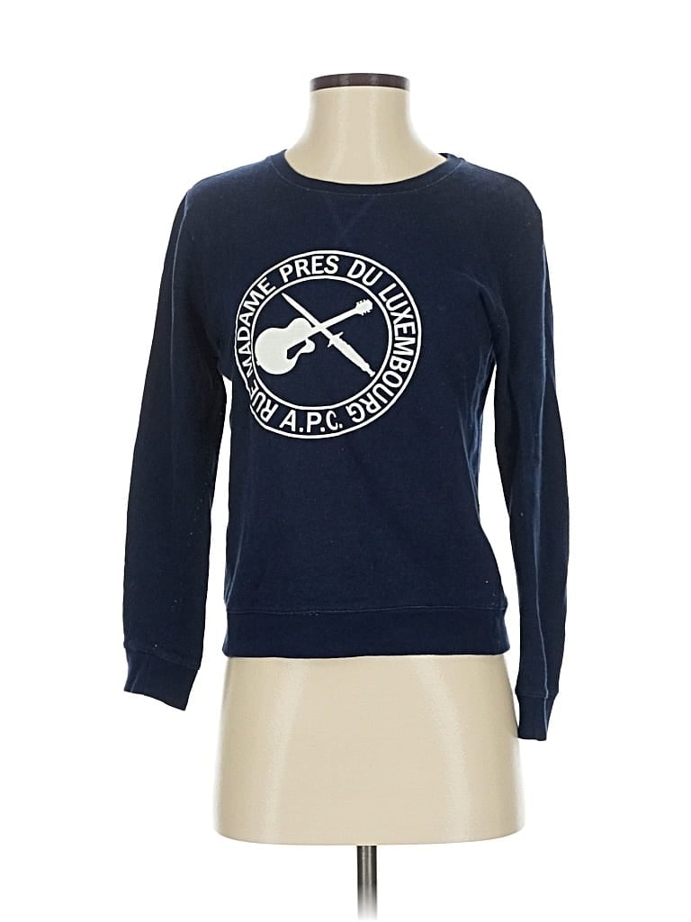 Pre-owned Apc Pullover Sweater In Blue