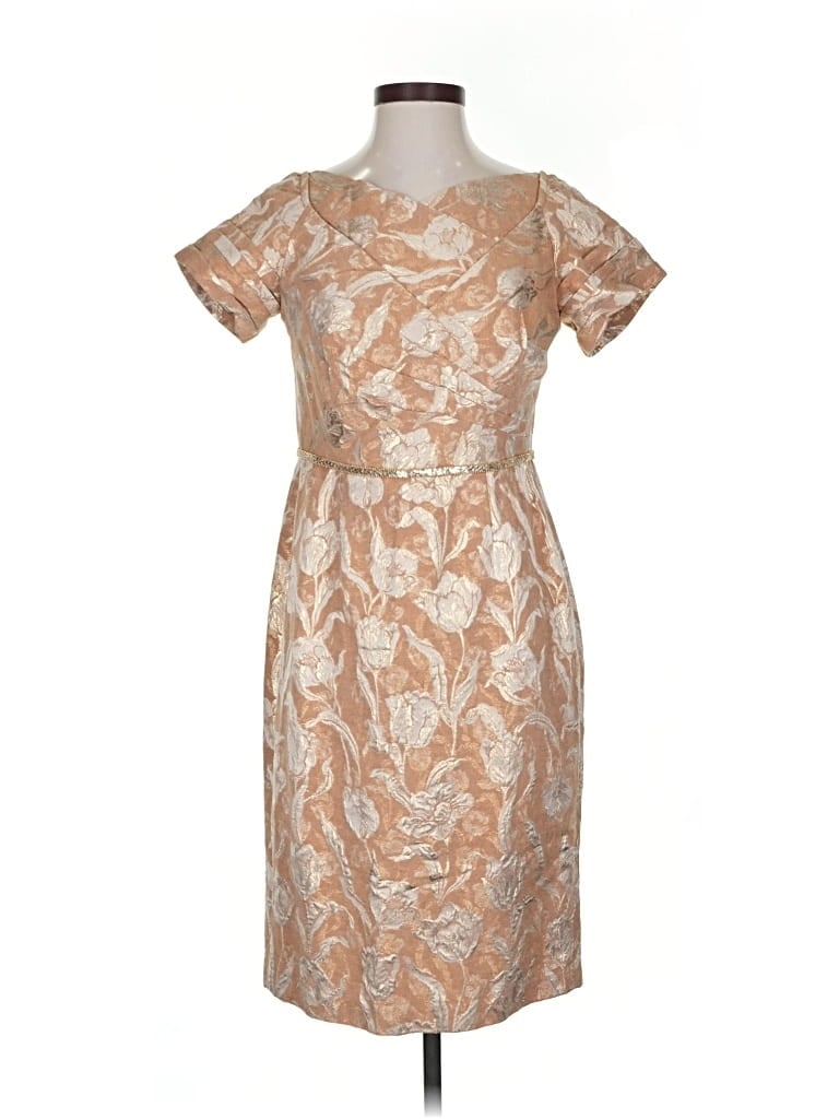 Pre-owned Chetta B Cocktail Dress In Brown
