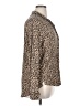 Nordstrom Rack Animal Print Brown Long Sleeve Blouse Size XL - photo 4