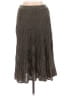 Lucy Paris 100% Polyester Metallic Gray Casual Skirt Size M - photo 2