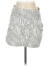Devon Windsor Animal Print Gray White Casual Skirt Size L - photo 1