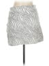 Devon Windsor Animal Print Gray White Casual Skirt Size L - photo 2