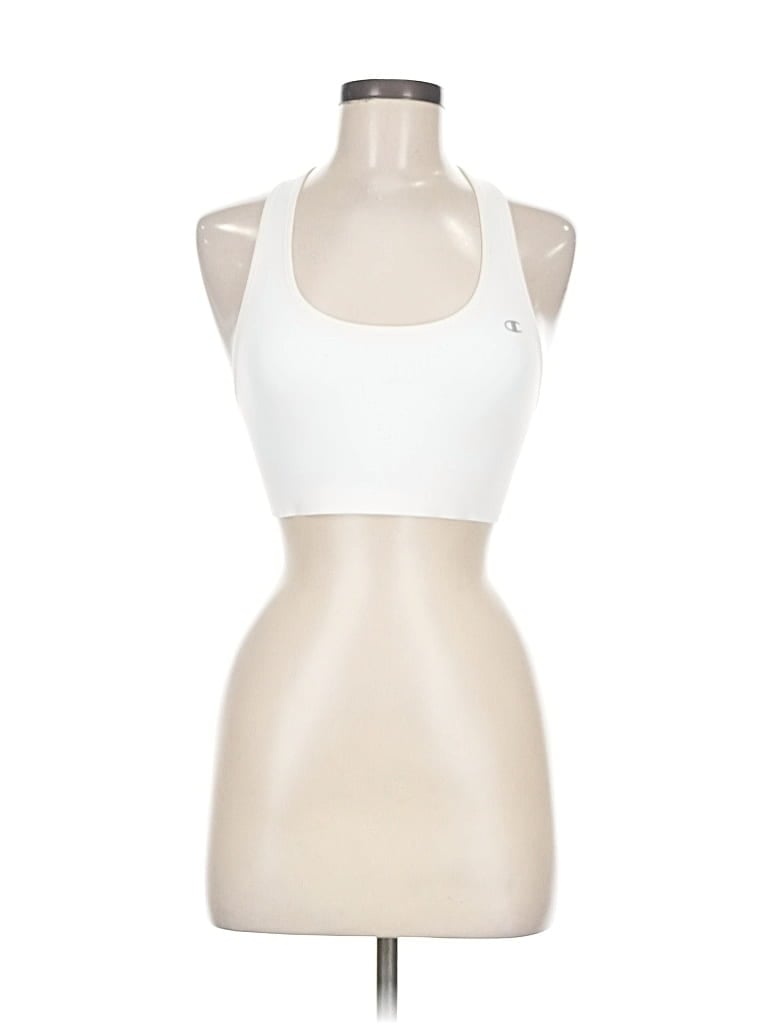 Pre-owned Champion Tank Top White Halter Neckline Tops
