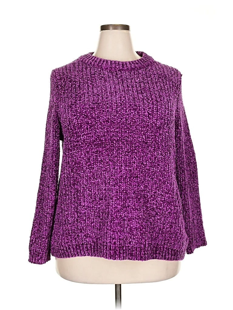 Pre-owned Talbots Pullover Sweater In Purple