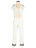 Cleobella 100% Rayon Solid Ivory Jumpsuit Size S - photo 1
