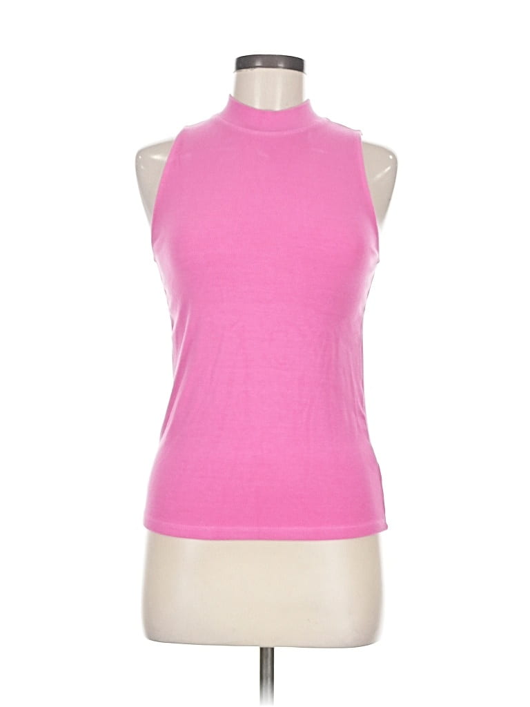 Pre-owned Velvet By Graham & Spencer Sleeveless T-shirt In Pink