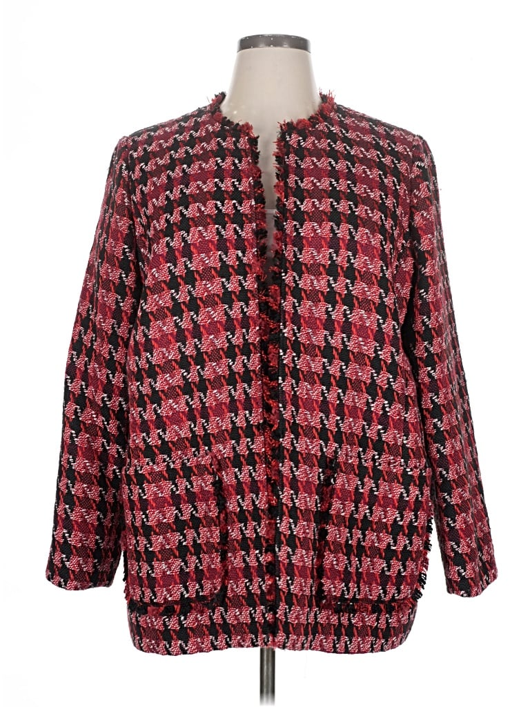 Pre-owned Chico's Blazer Jacket In Red