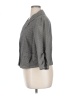 Venezia Chevron-herringbone Gray Black Blazer Size 14/16 - photo 5