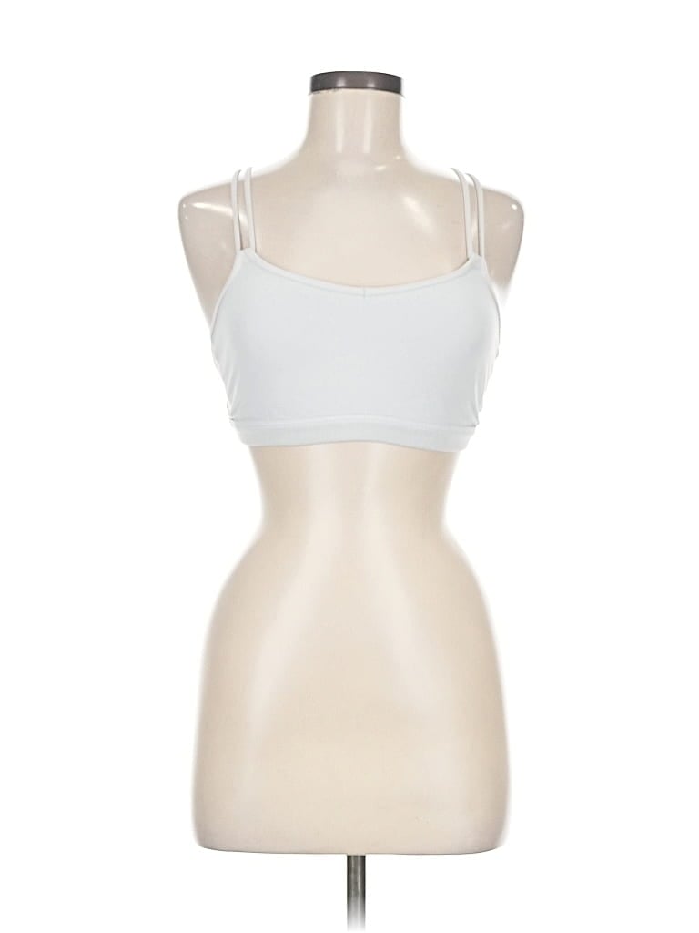Pre-owned Lululemon Athletica Tank Top White Strapless Neckline Tops