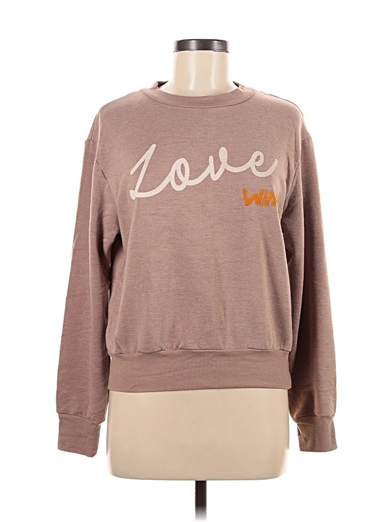 Pre-owned Assorted Brands Sweatshirt In Brown