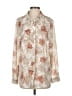 Windsor 100% Polyester Floral Ivory Long Sleeve Blouse Size S - photo 1