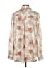Windsor 100% Polyester Floral Ivory Long Sleeve Blouse Size S - photo 2