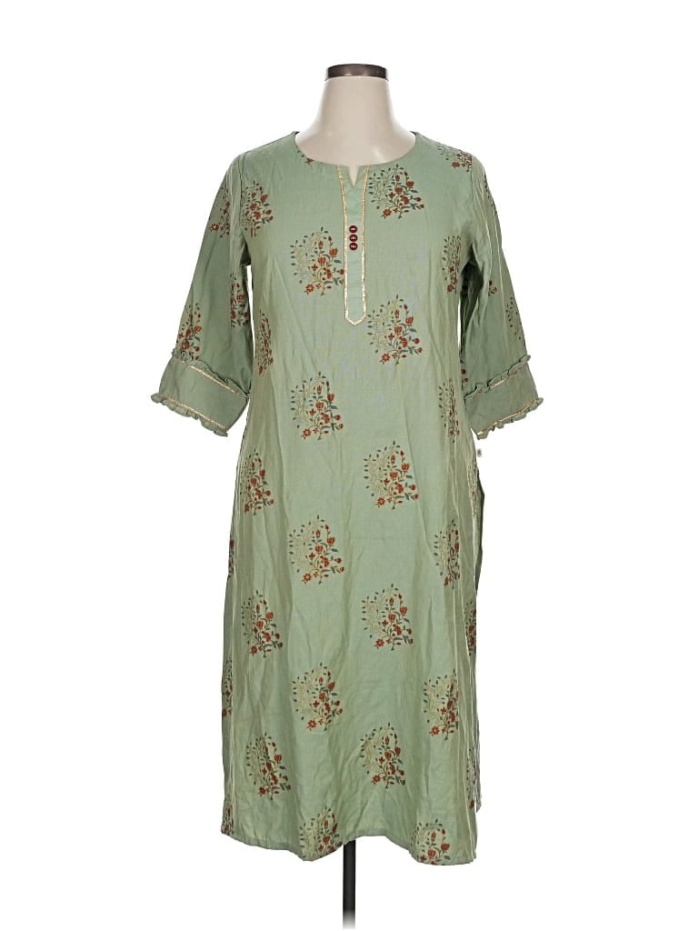 Pre-owned Assorted Brands Casual Dress In Green