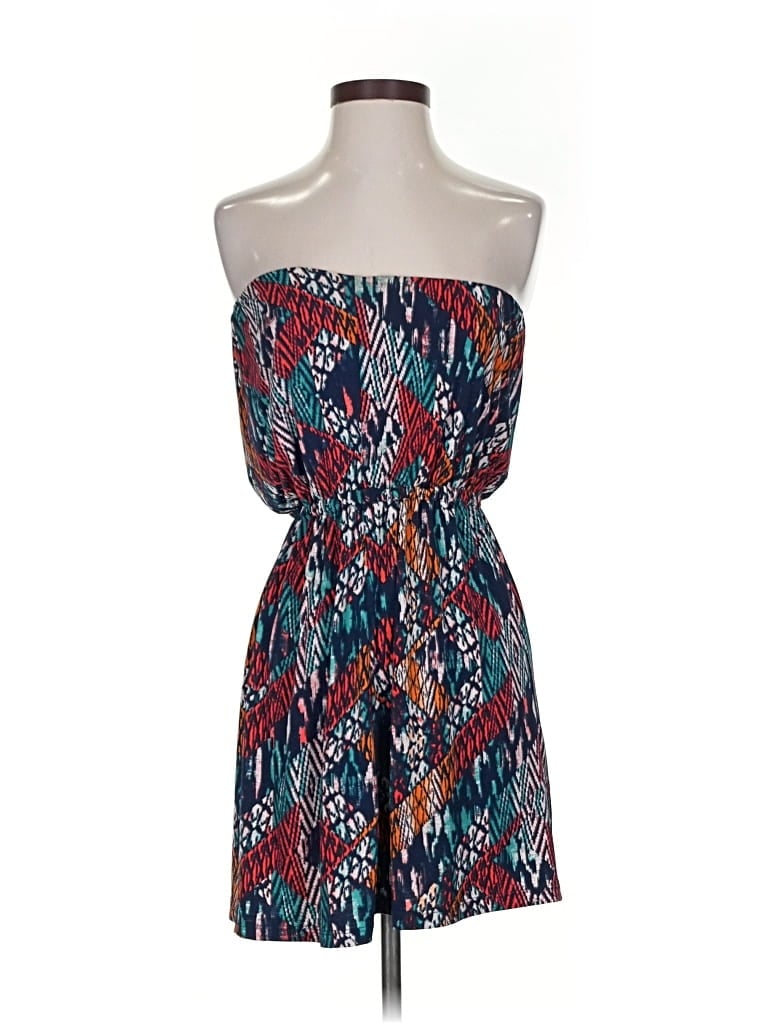 Pre-owned Three Pink Hearts Cocktail Dress In Blue