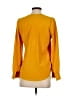 J.Crew 100% Polyester Yellow Long Sleeve Blouse Size XXS - photo 2