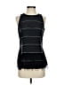 E3 by Etcetera 100% Silk Black Sleeveless Top Size 2 - photo 1