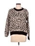 T Tahari Animal Print Brown Pullover Sweater Size M - photo 1