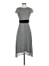 Max Studio Polka Dots Gray Ivory Casual Dress Size S - photo 2