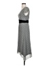 Max Studio Polka Dots Gray Ivory Casual Dress Size S - photo 5
