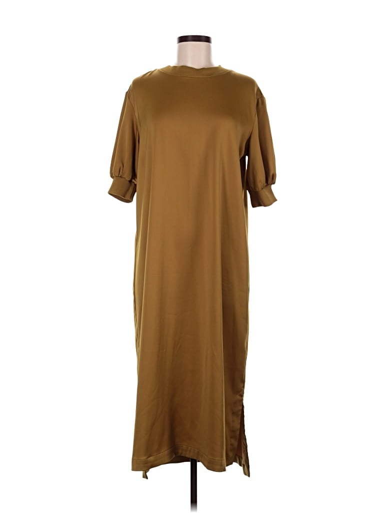 Pre-owned Who What Wear Casual Dress In Brown