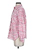 Talbots 100% Cotton Checkered-gingham Pink Long Sleeve Button-Down Shirt Size XS - photo 5