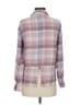 Splendid 100% Rayon Plaid Pink Long Sleeve Button-Down Shirt Size XS - photo 2