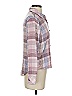 Splendid 100% Rayon Plaid Pink Long Sleeve Button-Down Shirt Size XS - photo 4