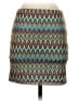 Assorted Brands Chevron-herringbone Teal Casual Skirt Size S - photo 2