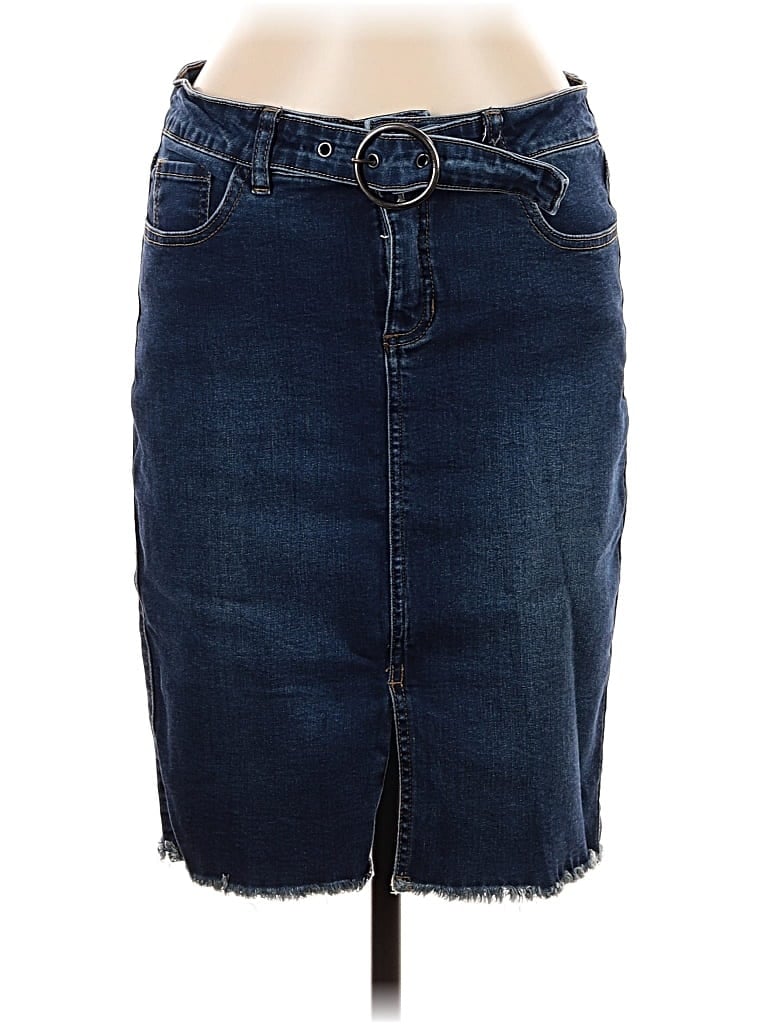 Pre-owned One 5 One Denim Skirt In Blue