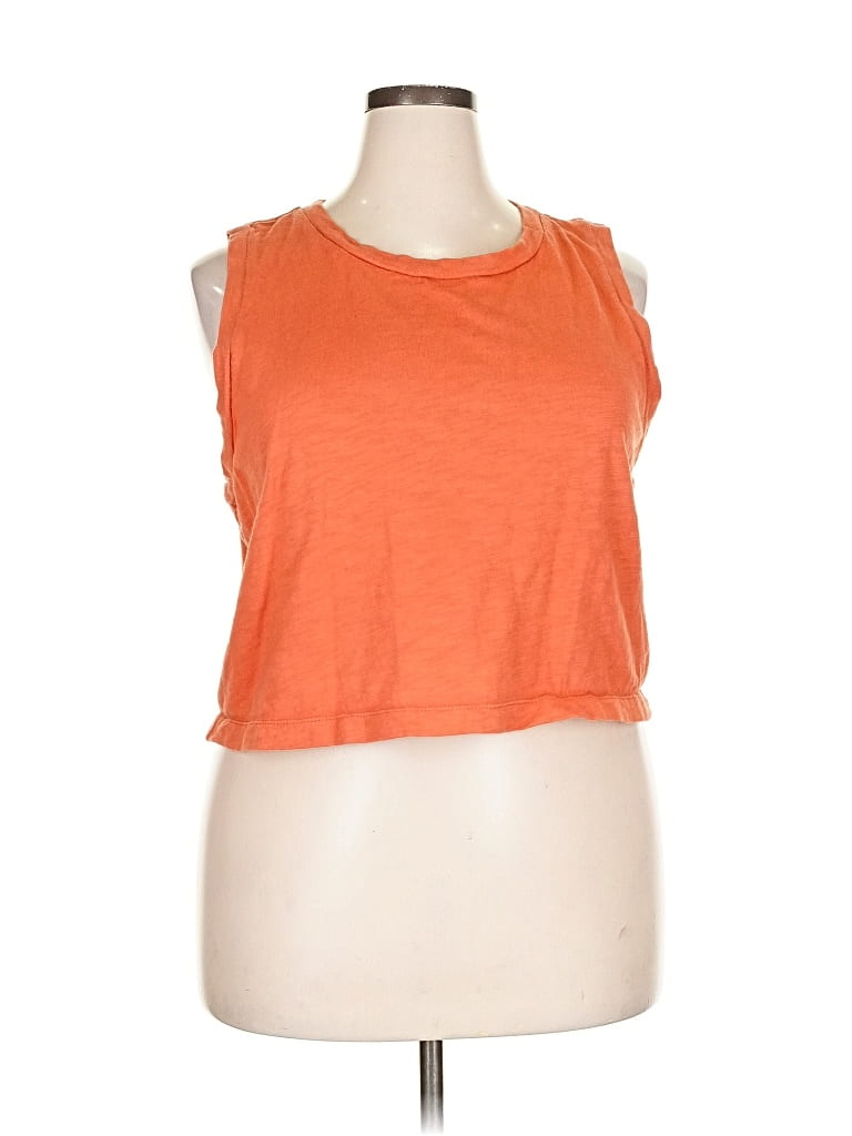 Pre-owned Lou & Grey Sleeveless T-shirt In Orange