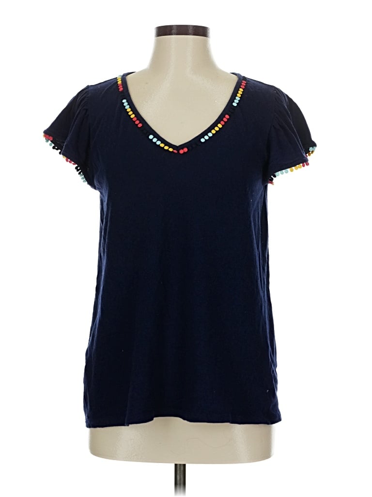 Pre-owned Crown & Ivy Short Sleeve T-shirt In Blue