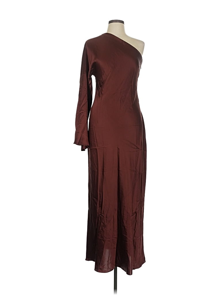 Pre-owned Reformation Cocktail Dress In Brown