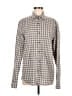 J.Crew 100% Cotton Checkered-gingham Gray Long Sleeve Button-Down Shirt Size M - photo 1