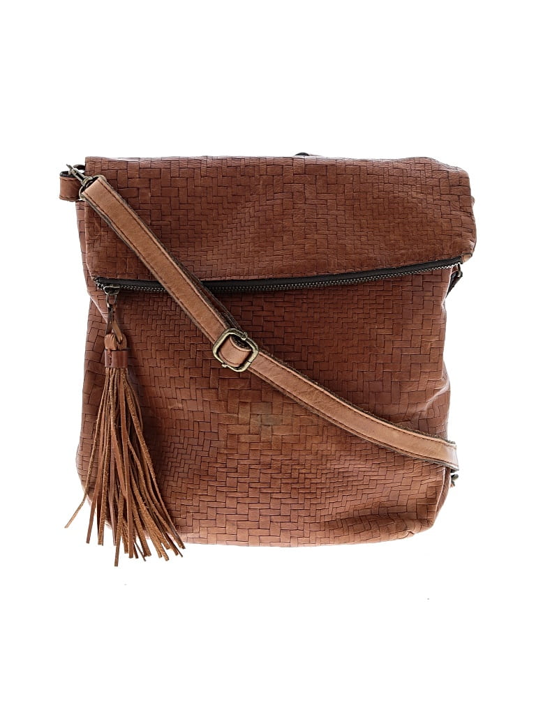 Pre-owned Patricia Nash Leather Crossbody Bag In Brown