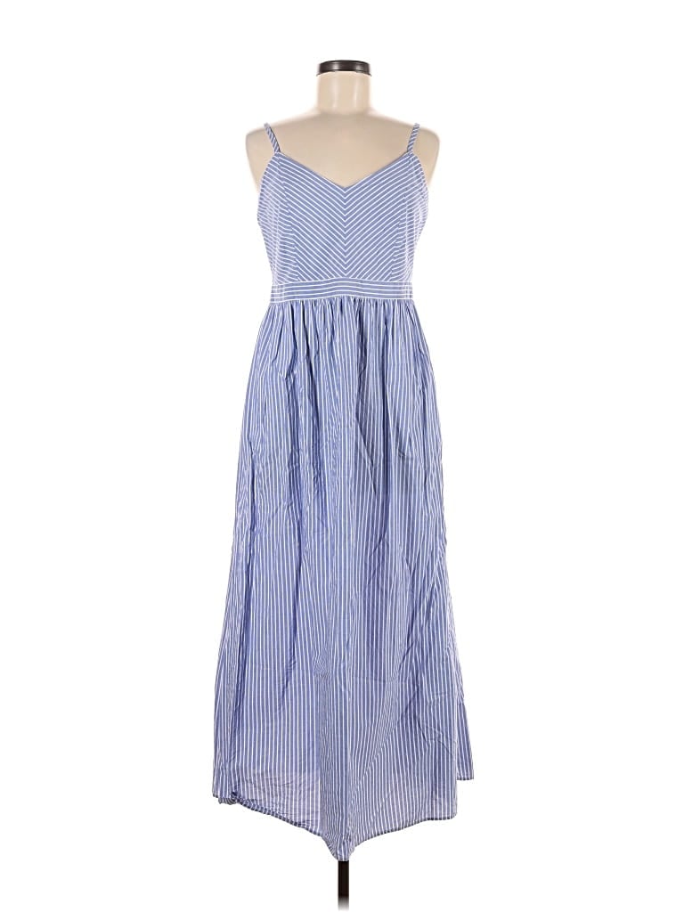 Pre-owned Ann Taylor Loft Outlet Casual Dress In Blue