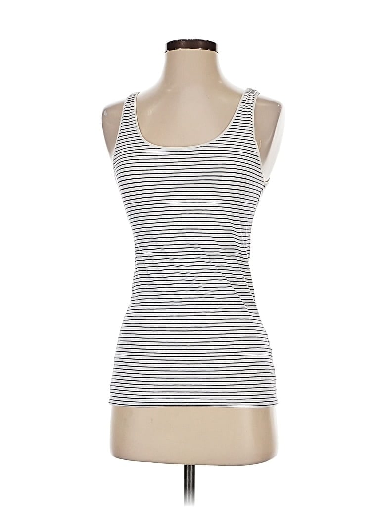 Pre-owned H&m Tank Top Silver Strapless Neckline Tops