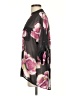 Candie's 100% Polyester Floral Black 3/4 Sleeve Blouse Size S - photo 5
