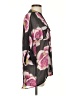 Candie's 100% Polyester Floral Black 3/4 Sleeve Blouse Size S - photo 4
